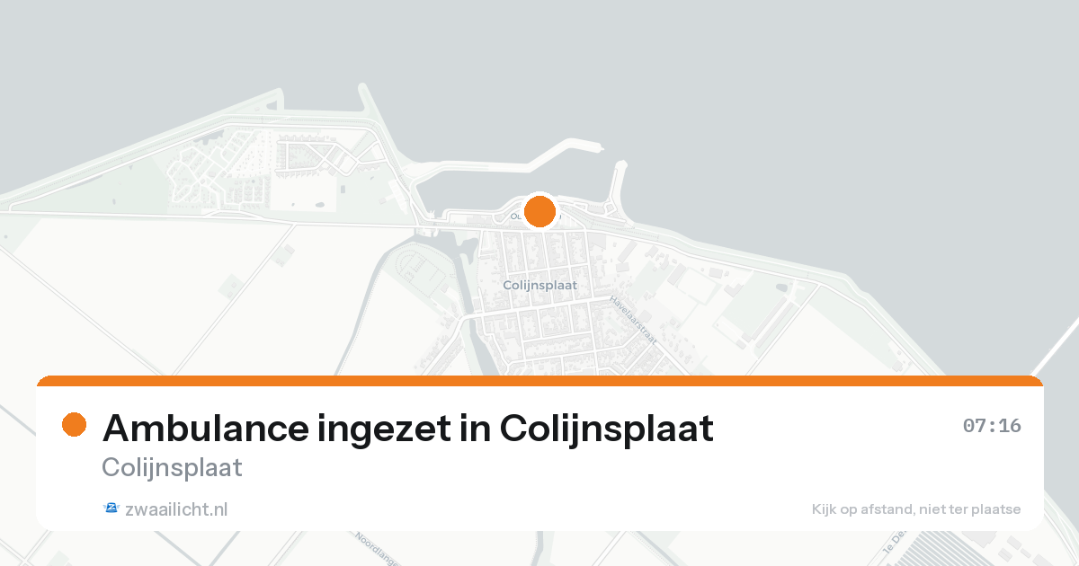 Ambulance ingezet in Colijnsplaat — 31 jan 2026