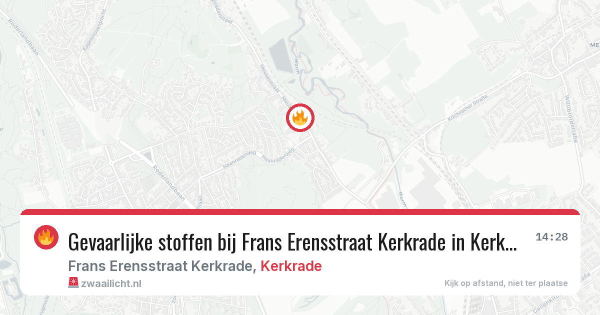 Gevaarlijke stoffen bij Frans Erensstraat Kerkrade in Kerkrade — 27 jun 2026