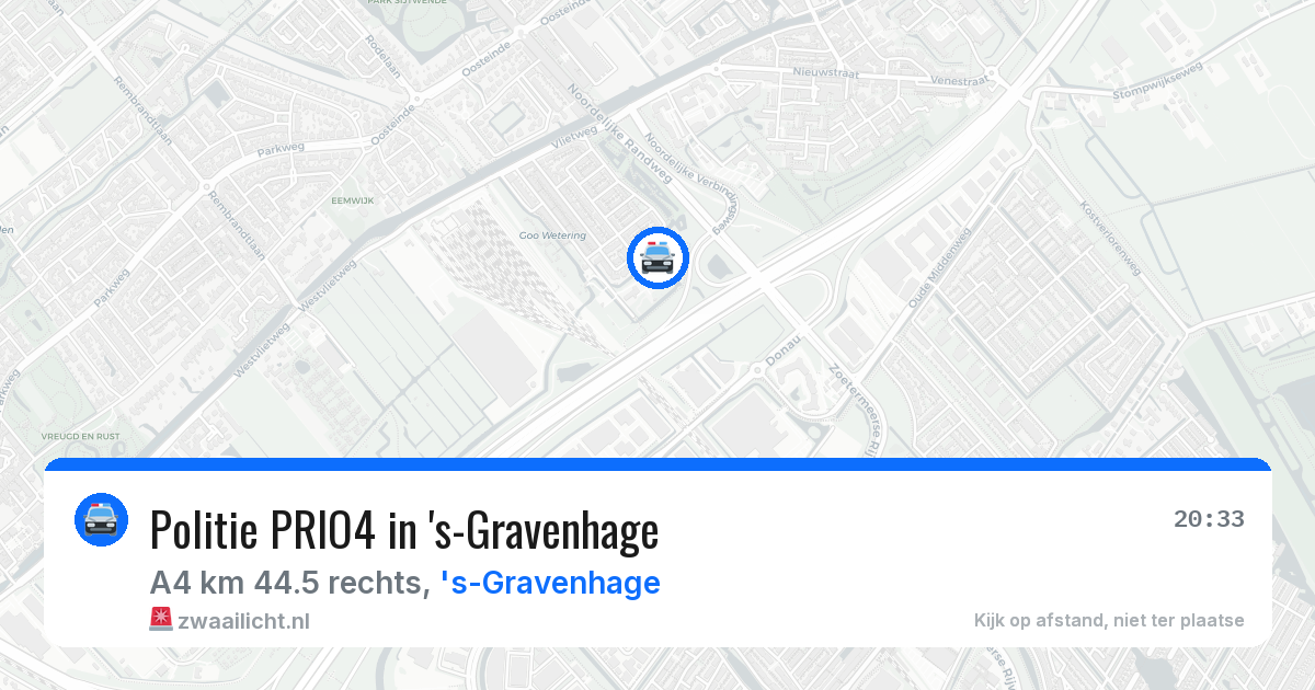 Politie PRIO4 in 's-Gravenhage — 14 aug 2026 | 🚨 Zwaailicht.nl