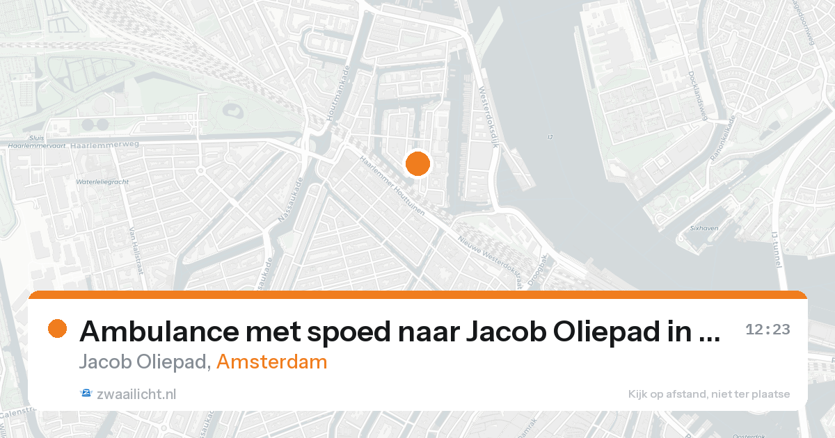 Ambulance met spoed naar Jacob Oliepad in Amsterdam — 19 aug 2026