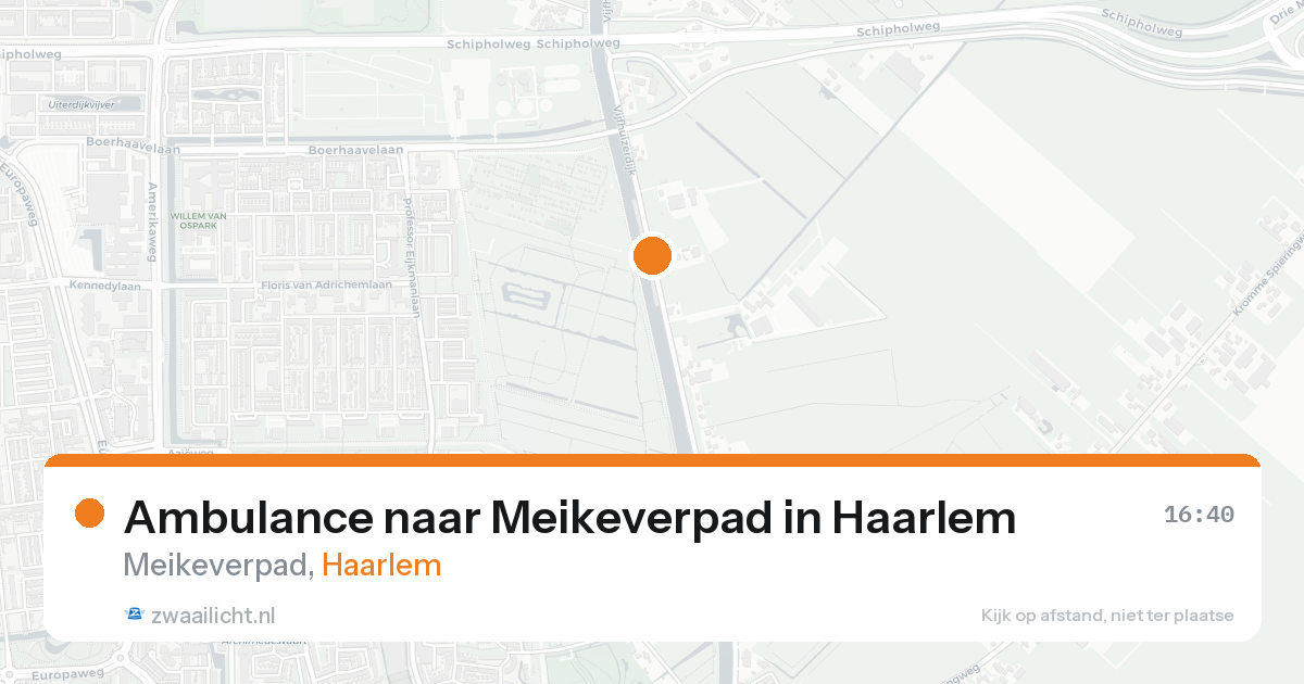 Ambulance naar Meikeverpad in Haarlem — 18 mei 2026