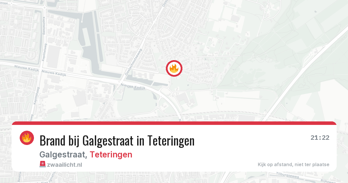 Brand bij Galgestraat in Teteringen — 10 jun 2026