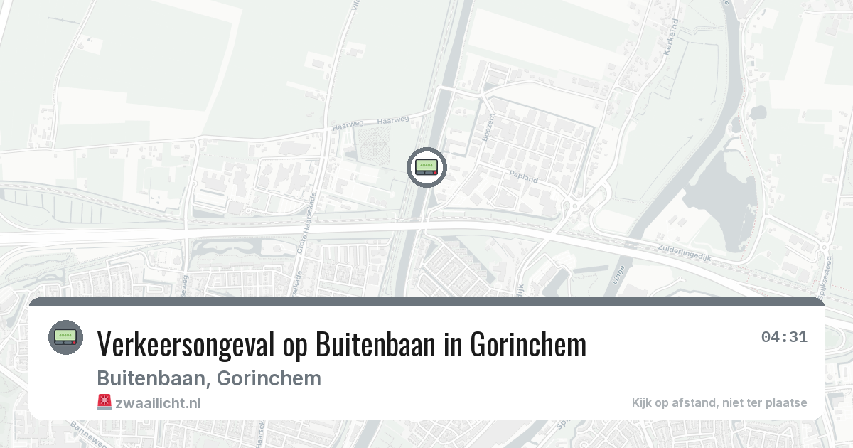 Verkeersongeval op Buitenbaan in Gorinchem — 19 feb 2026
