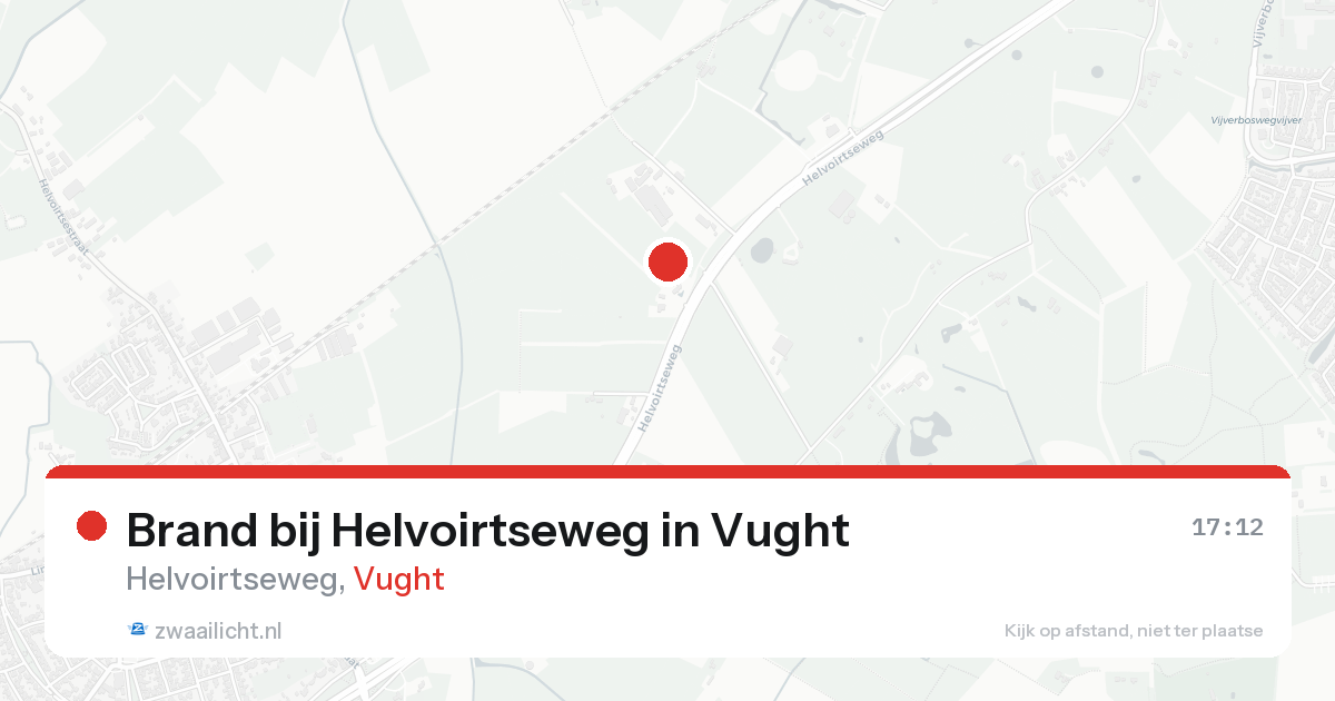Brand bij Helvoirtseweg in Vught — 4 jun 2026