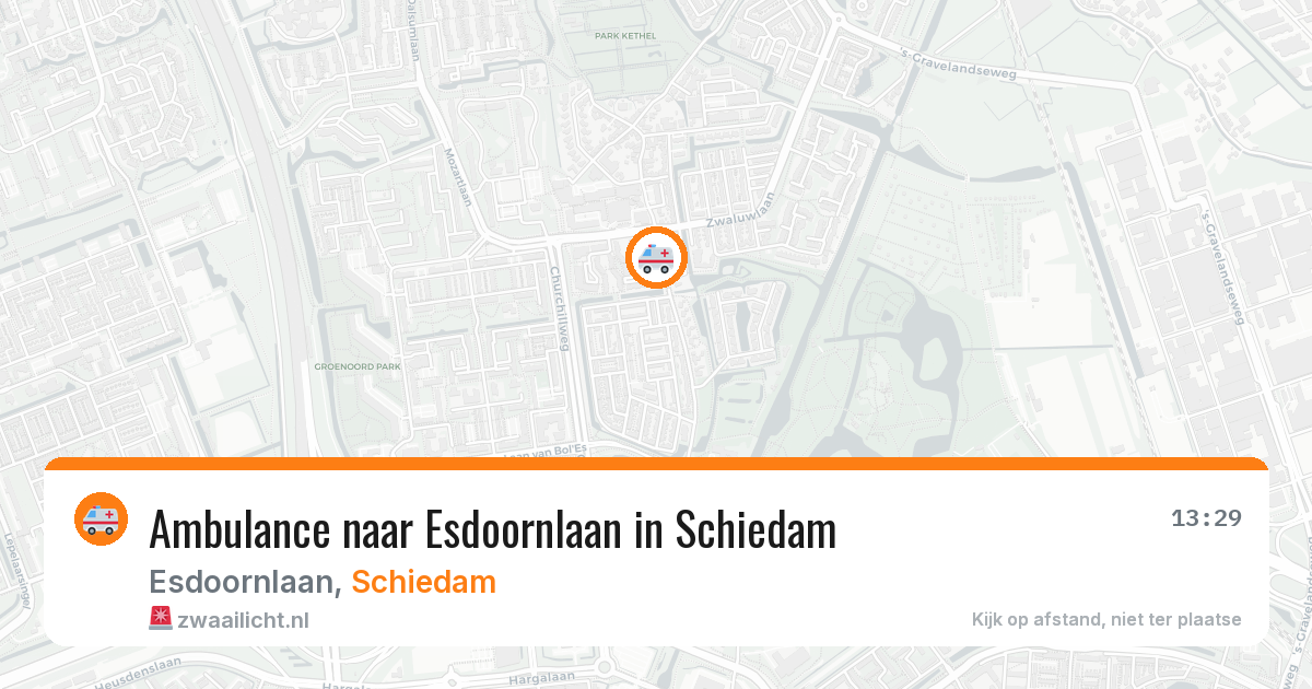 Ambulance naar Esdoornlaan in Schiedam — 16 jun 2026