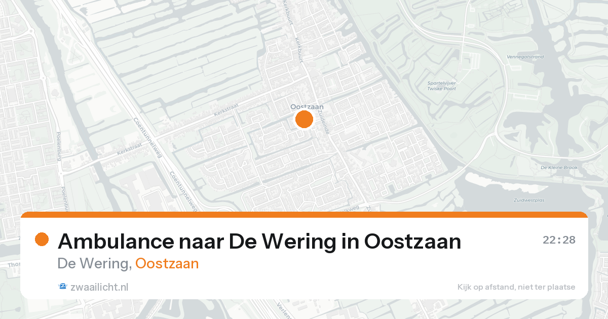 Ambulance naar De Wering in Oostzaan — 17 mei 2026