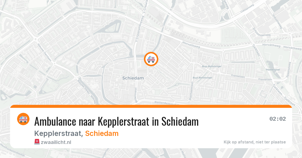 Ambulance naar Kepplerstraat in Schiedam — 28 jun 2026