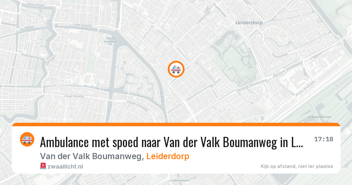 Ambulance met spoed naar Van der Valk Boumanweg in Leiderdorp — 10 jun 2026