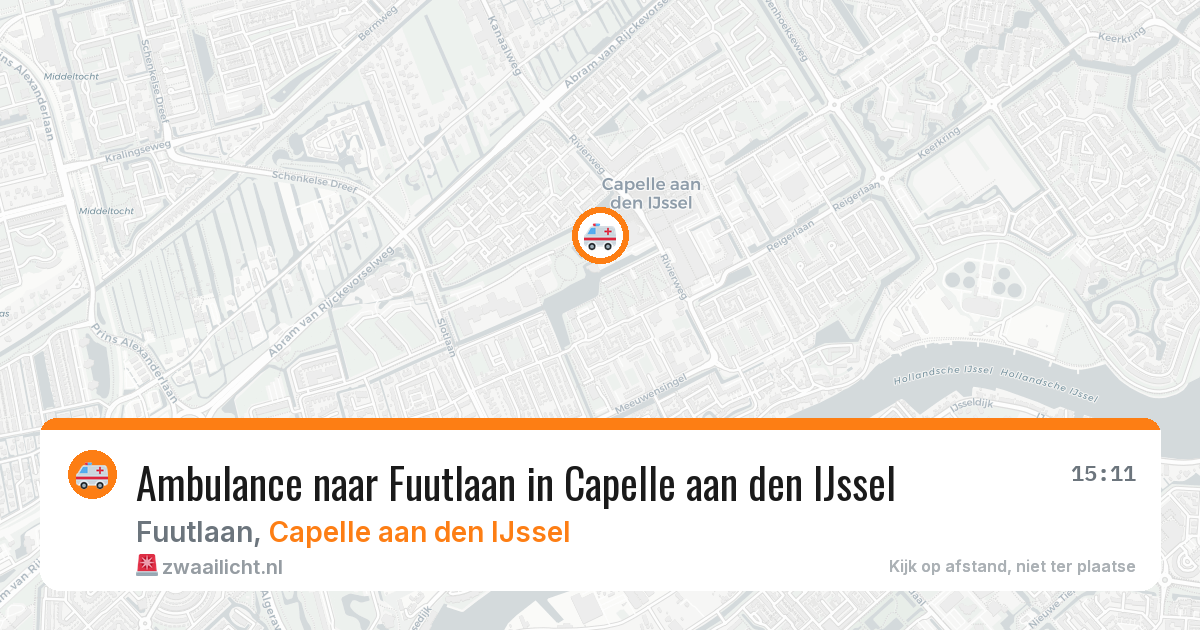 Ambulance naar Fuutlaan in Capelle aan den IJssel — 7 jul 2026