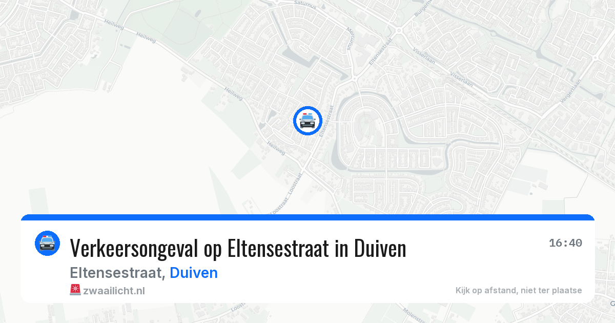 Verkeersongeval op Eltensestraat in Duiven — 24 feb 2026