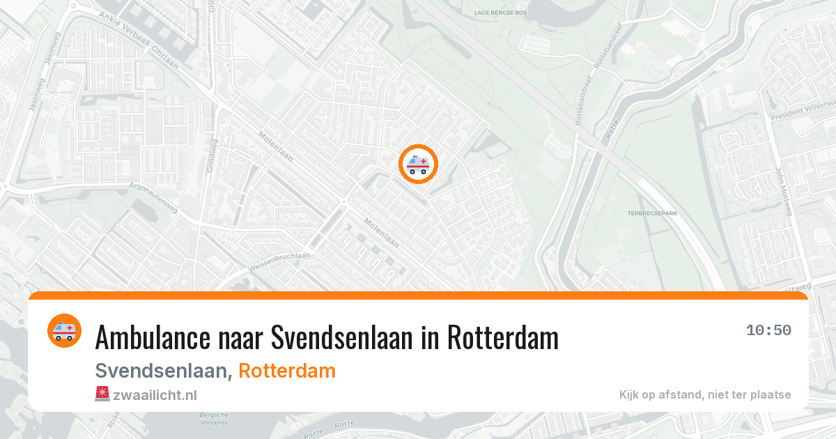 Ambulance naar Svendsenlaan in Rotterdam — 6 mrt 2026
