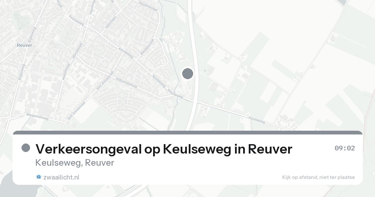 Verkeersongeval op Keulseweg in Reuver — 25 aug 2026