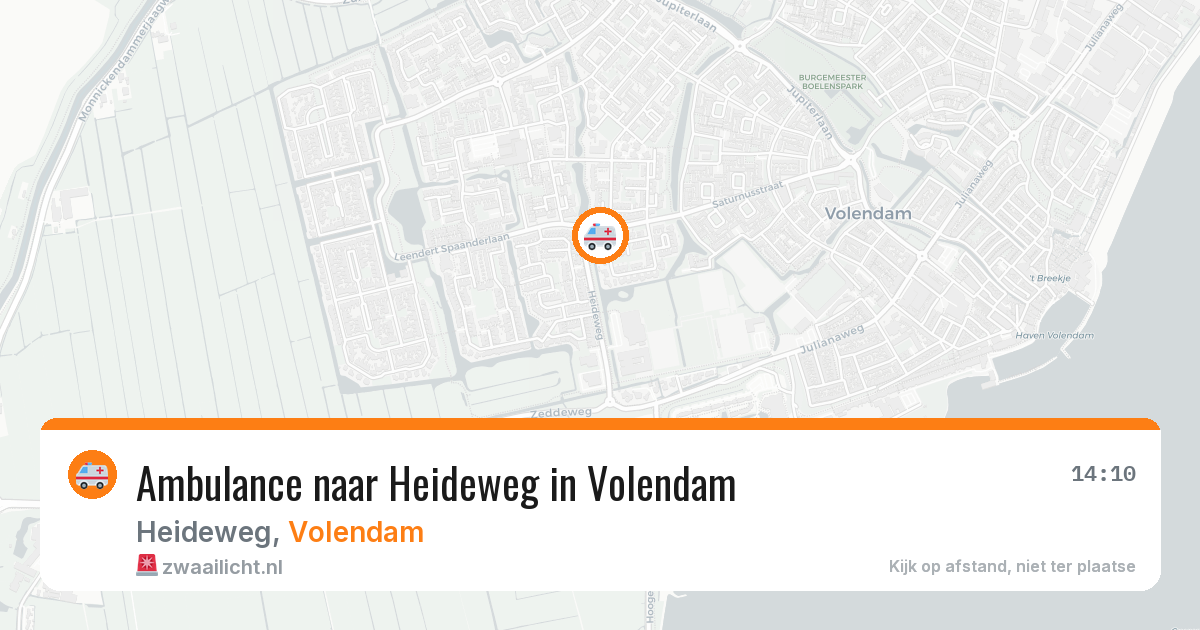 Ambulance naar Heideweg in Volendam — 11 aug 2026
