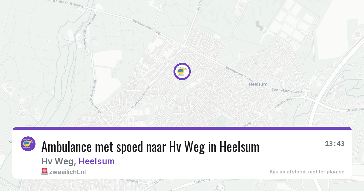 Ambulance met spoed naar Hv Weg in Heelsum — 23 jul 2026