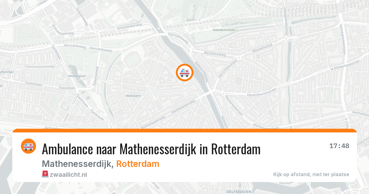 Ambulance naar Mathenesserdijk in Rotterdam — 11 aug 2026