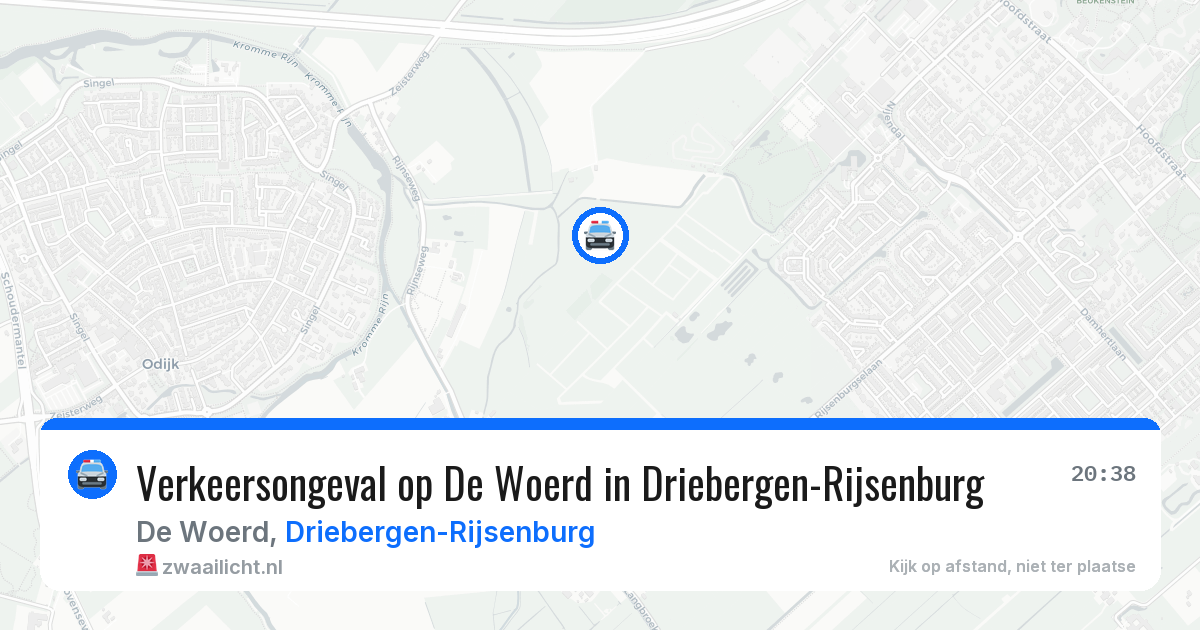 Verkeersongeval op De Woerd in Driebergen-Rijsenburg — 31 mei 2026