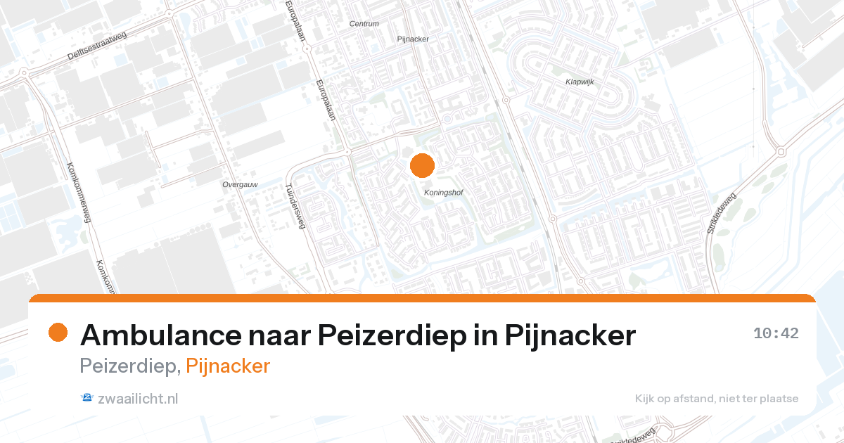 Ambulance naar Peizerdiep in Pijnacker — 7 jul 2026