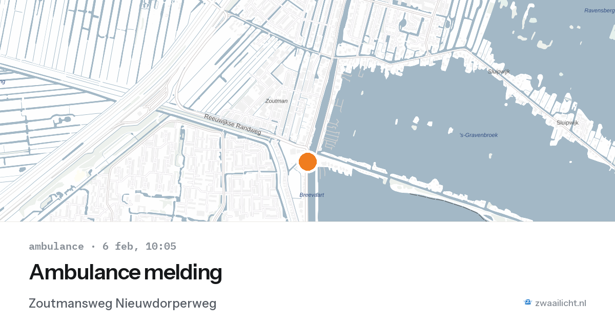 Ambulance melding — 6 feb 2026