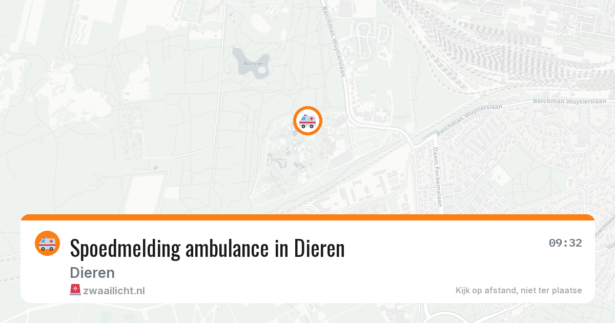 Spoedmelding ambulance in Dieren — 26 jan 2026