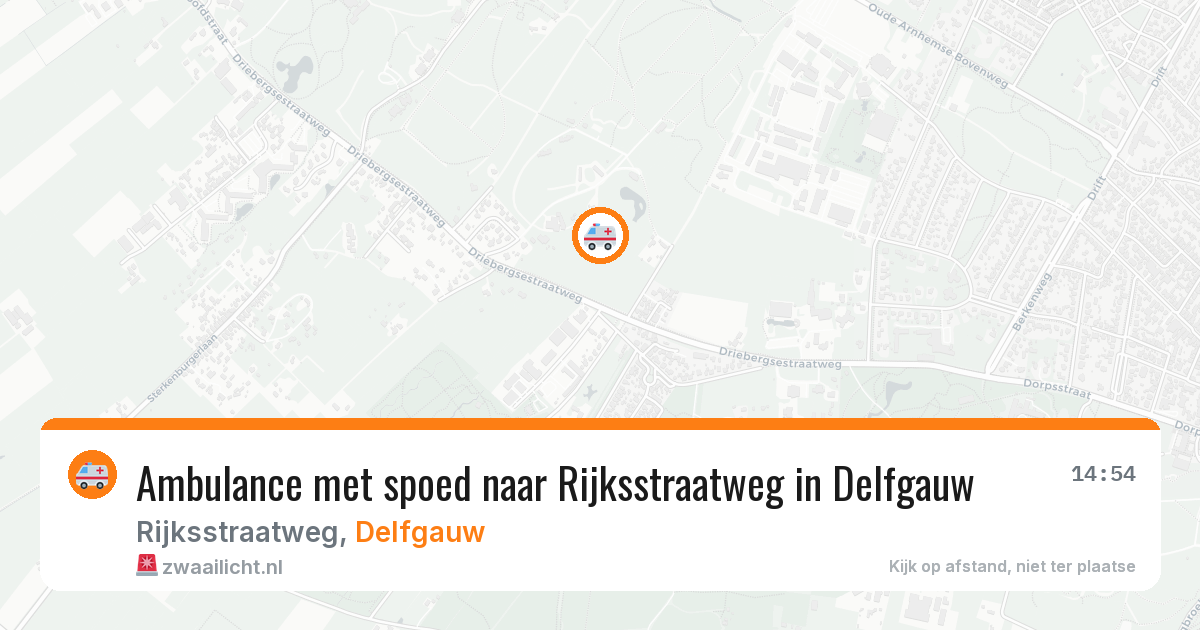 Ambulance met spoed naar Rijksstraatweg in Delfgauw — 17 jan 2026