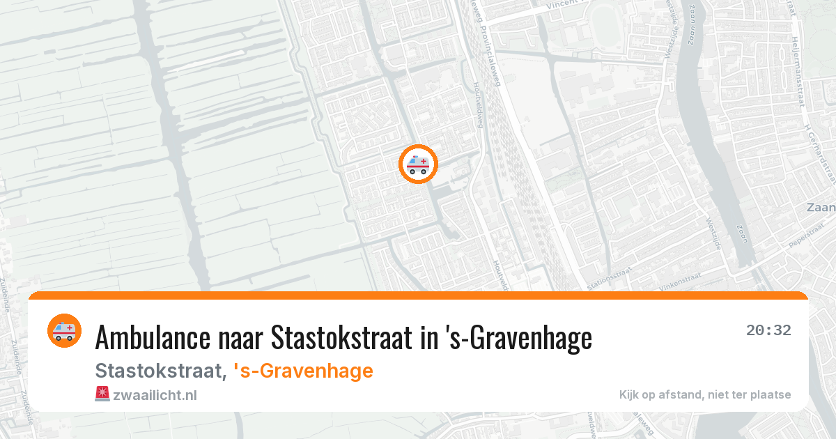 Ambulance naar Stastokstraat in 's-Gravenhage — 8 feb 2026