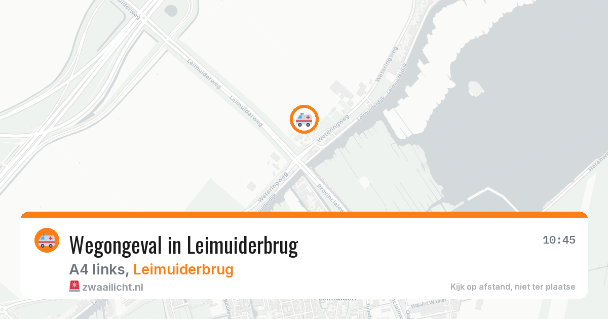 Wegongeval in Leimuiderbrug — 19 apr 2026