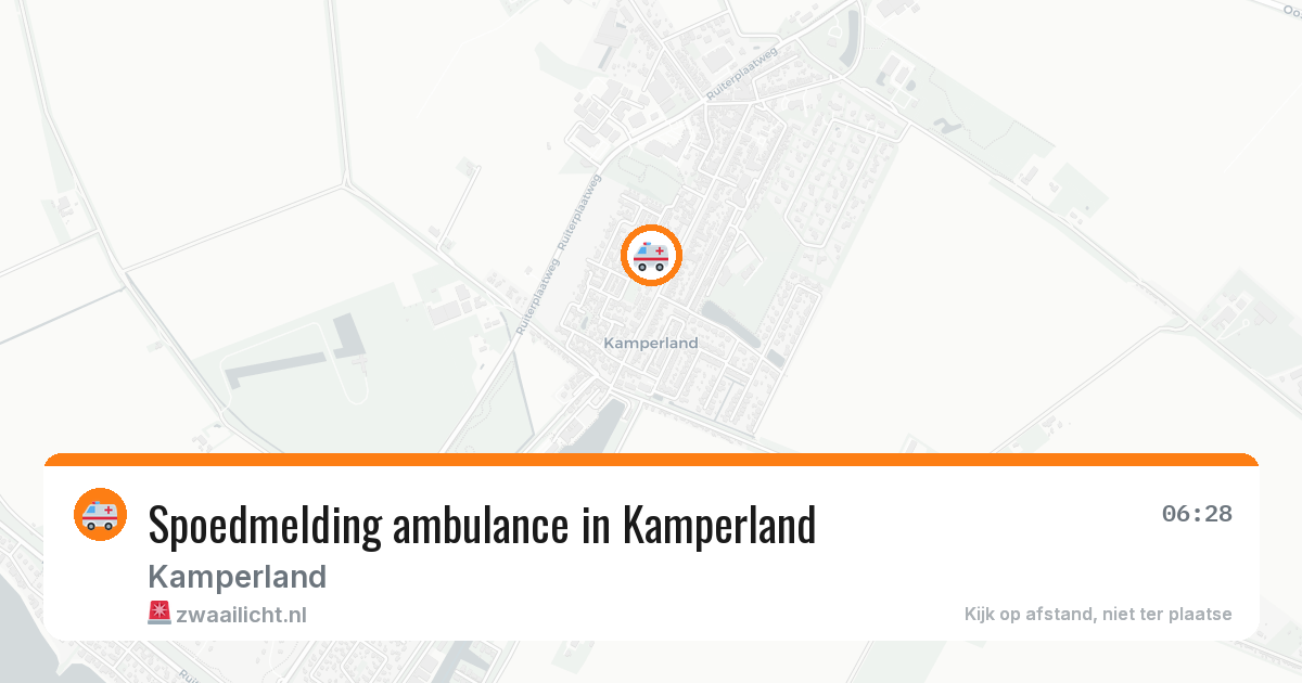 Spoedmelding ambulance in Kamperland — 27 mei 2026