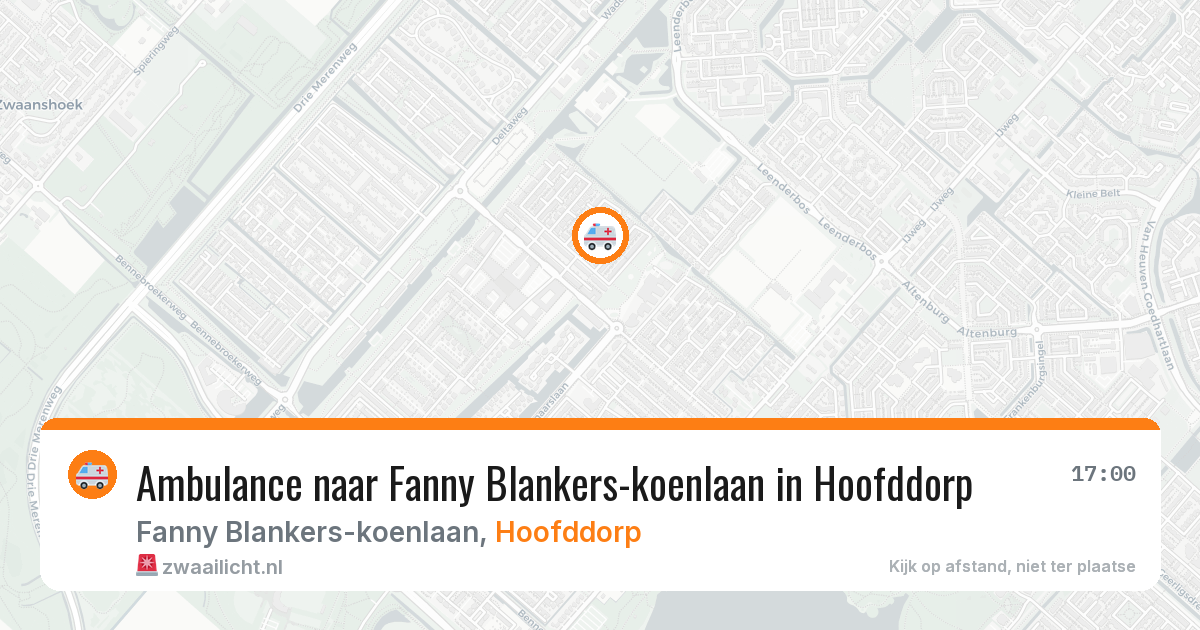 Ambulance naar Fanny Blankers-koenlaan in Hoofddorp — 8 feb 2026