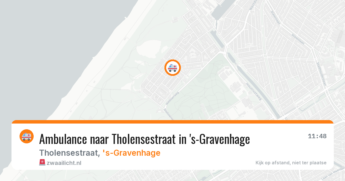 Ambulance naar Tholensestraat in 's-Gravenhage — 28 mei 2026