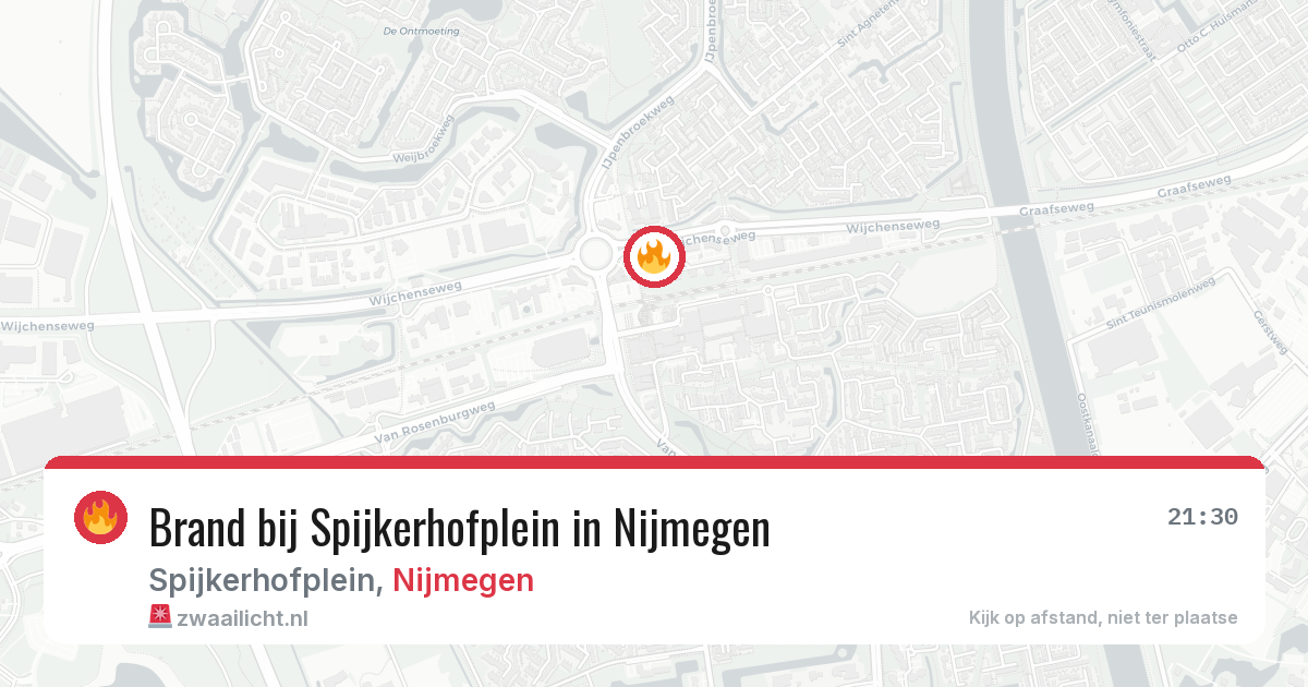 Brand bij Spijkerhofplein in Nijmegen — 17 mrt 2026