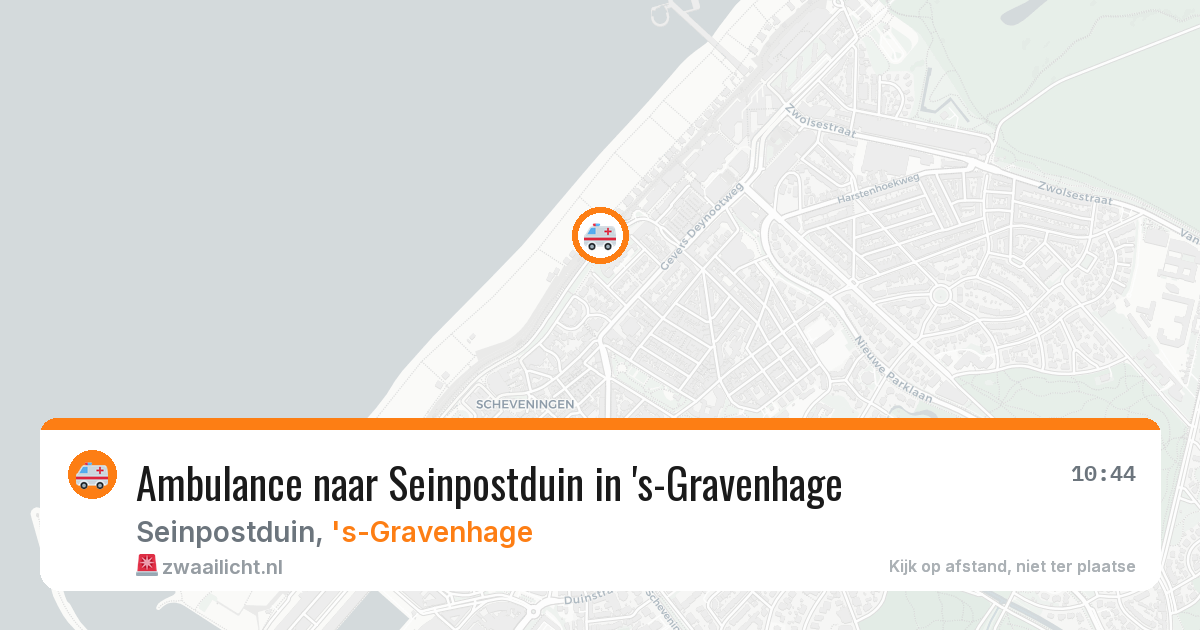 Ambulance naar Seinpostduin in 's-Gravenhage — 23 mei 2026