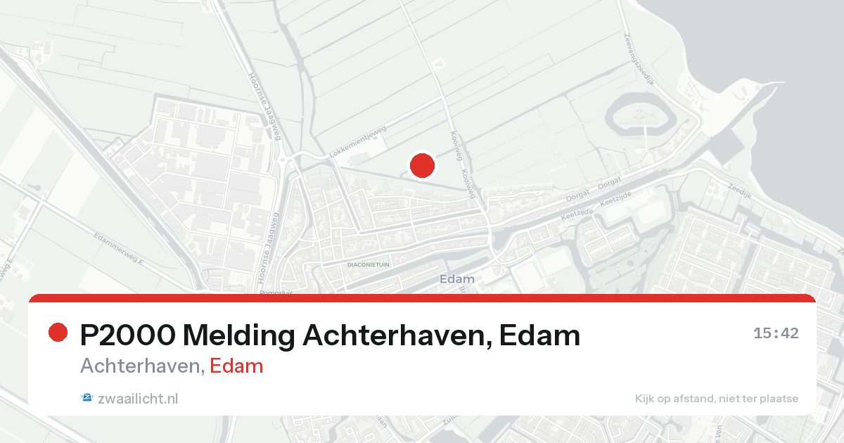 P2000 Melding Achterhaven, Edam — 7 feb 2026