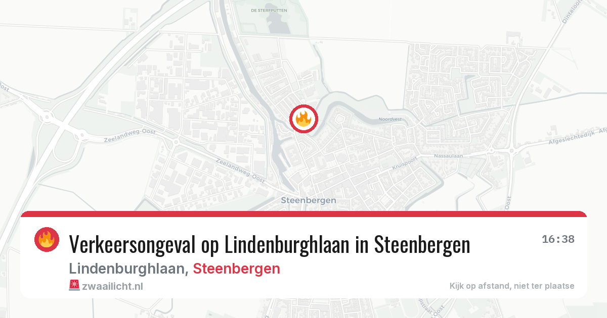 Verkeersongeval op Lindenburghlaan in Steenbergen — 17 mrt 2026