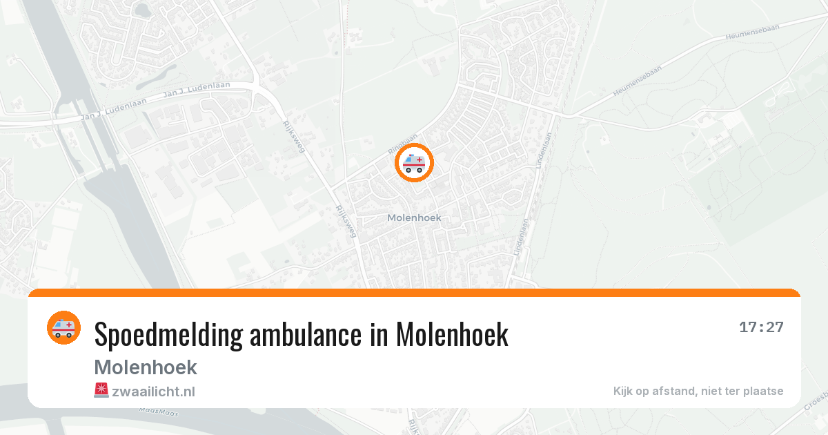Spoedmelding ambulance in Molenhoek — 14 mei 2026