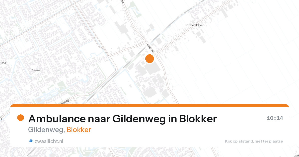 Ambulance naar Gildenweg in Blokker — 15 jun 2026