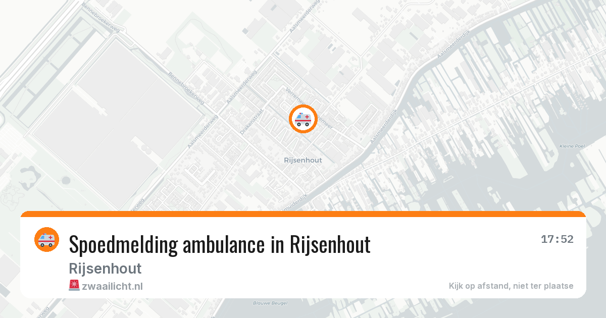 Spoedmelding ambulance in Rijsenhout — 11 apr 2026