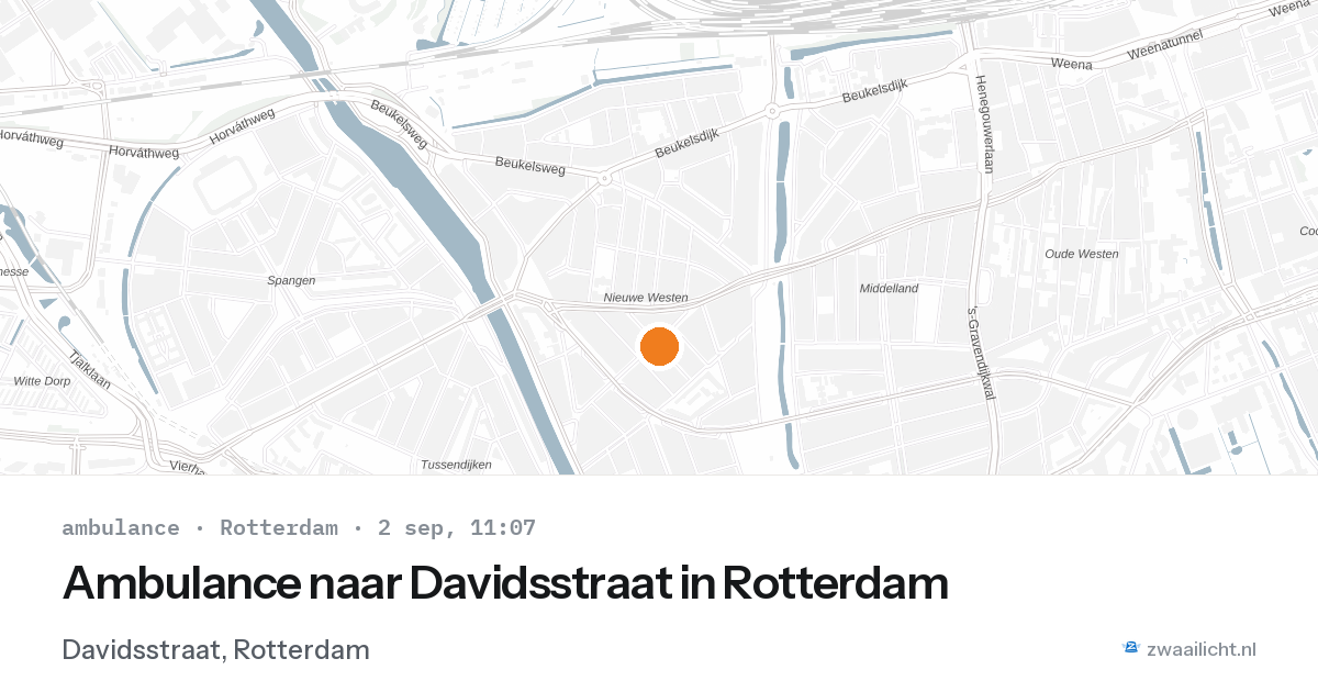 Ambulance naar Davidsstraat in Rotterdam — 2 sep 2026