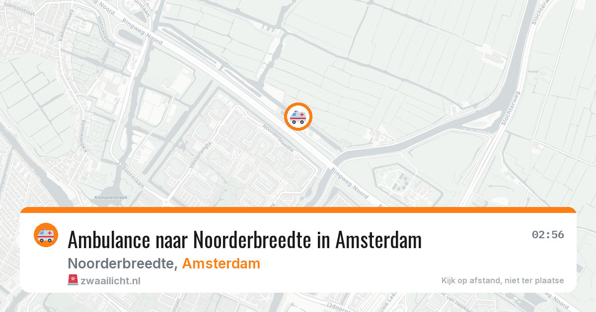 Ambulance naar Noorderbreedte in Amsterdam — 19 mei 2026