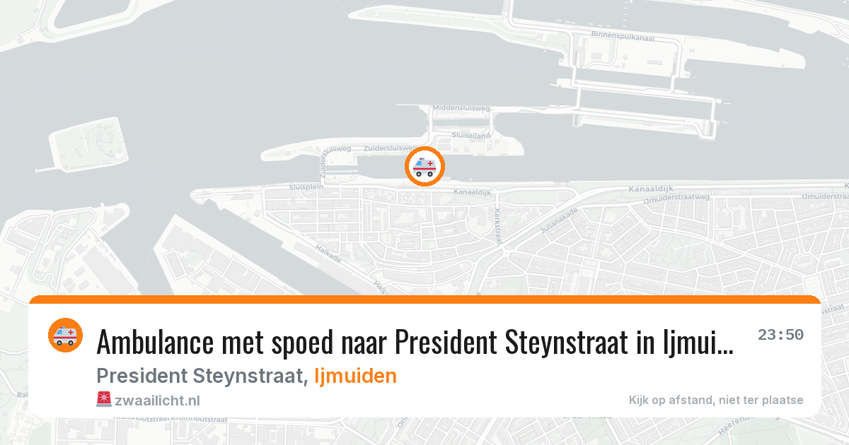 Ambulance met spoed naar President Steynstraat in Ijmuiden — 23 jun 2026