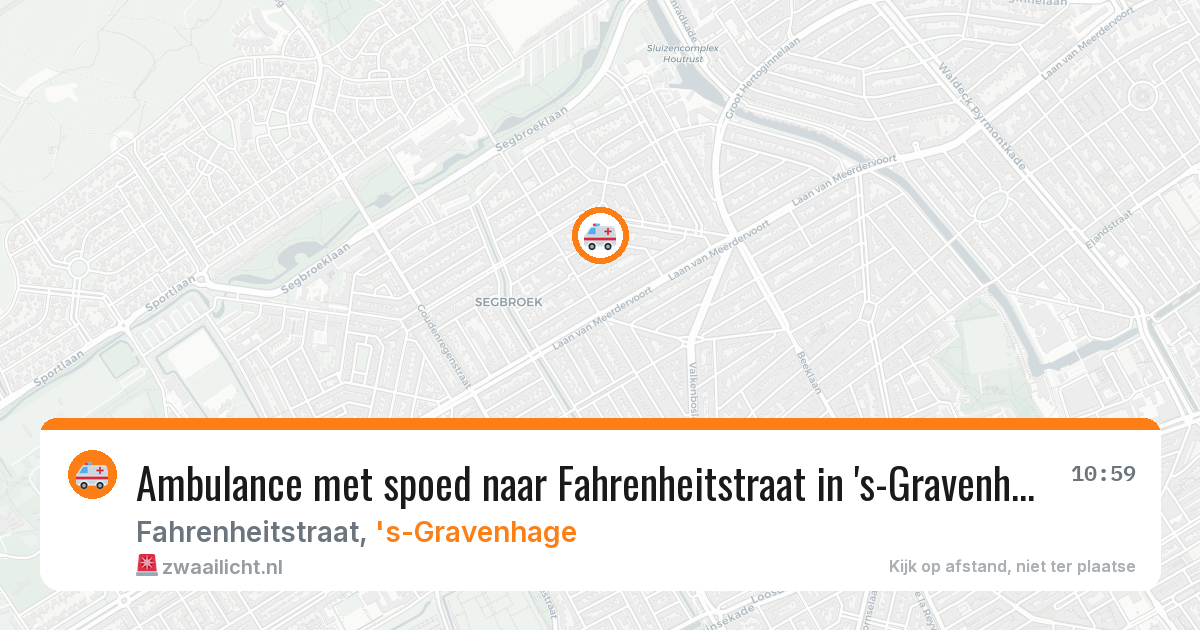 Ambulance met spoed naar Fahrenheitstraat in 's-Gravenhage — 21 apr 2026