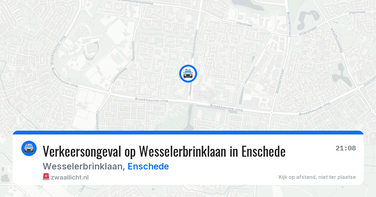 Verkeersongeval op Wesselerbrinklaan in Enschede — 17 jul 2026