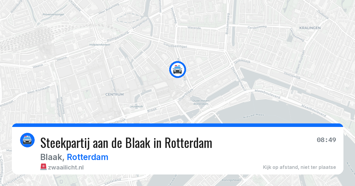 Steekpartij aan de Blaak in Rotterdam — 22 apr 2026