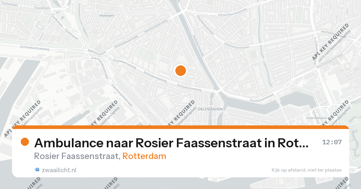 Ambulance naar Rosier Faassenstraat in Rotterdam — 26 aug 2026