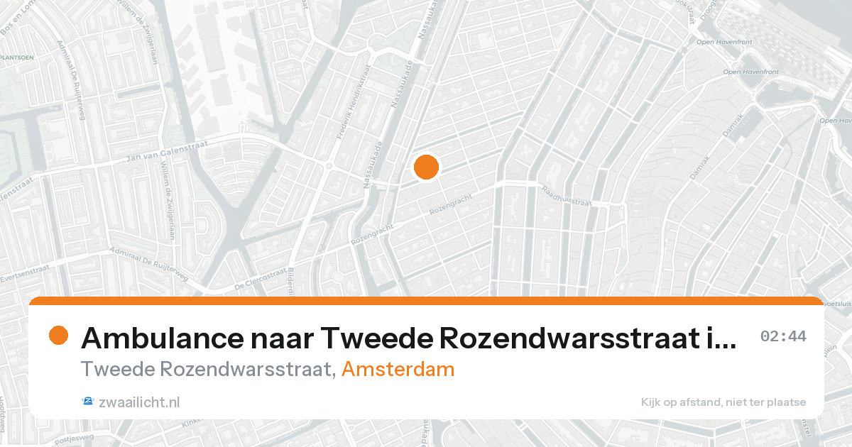Ambulance naar Tweede Rozendwarsstraat in Amsterdam — 31 jan 2026