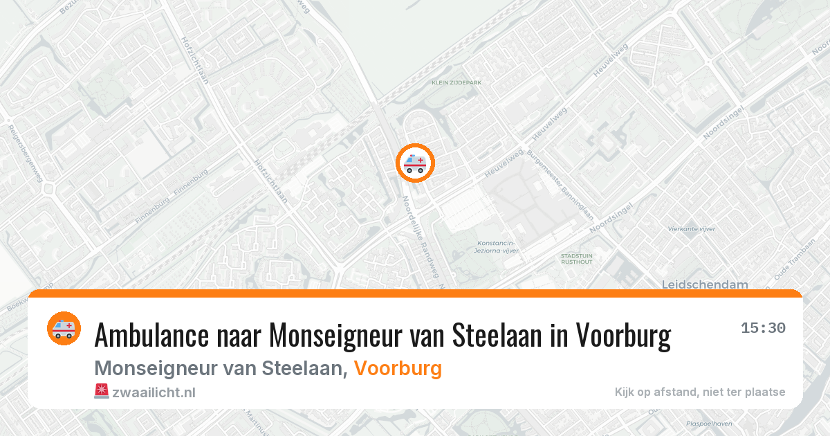 Ambulance naar Monseigneur van Steelaan in Voorburg — 18 mei 2026