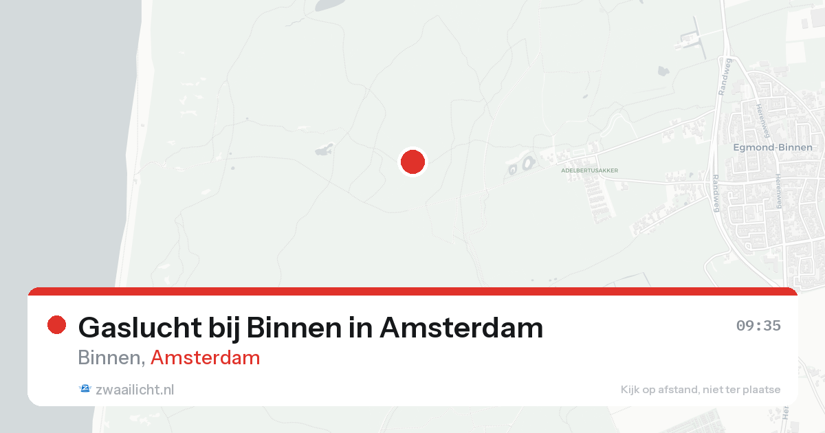 Gaslucht bij Binnen in Amsterdam — 21 aug 2026