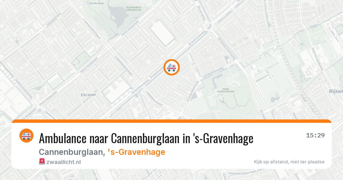 Ambulance naar Cannenburglaan in 's-Gravenhage — 11 mrt 2026