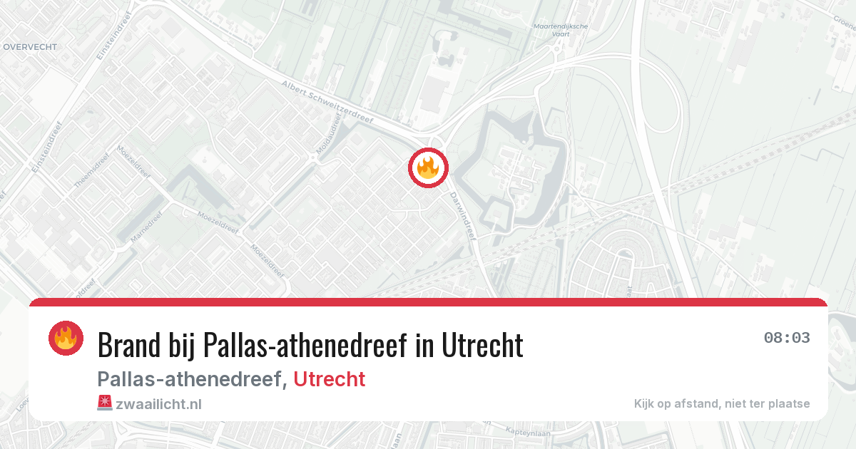 Brand bij Pallas-athenedreef in Utrecht — 25 jun 2026