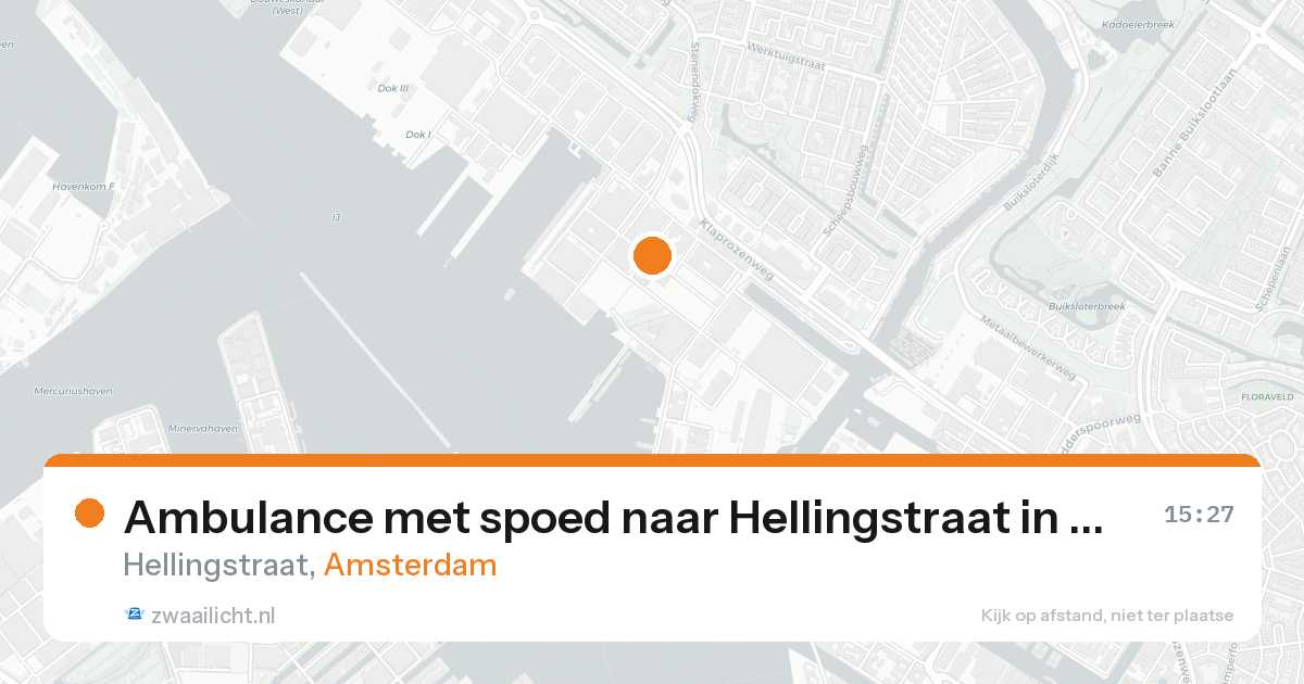 Ambulance met spoed naar Hellingstraat in Amsterdam — 7 feb 2026