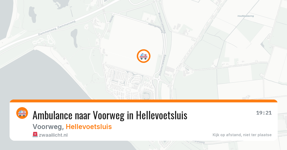 Ambulance naar Voorweg in Hellevoetsluis — 12 aug 2026